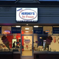 ice cream shop entrance